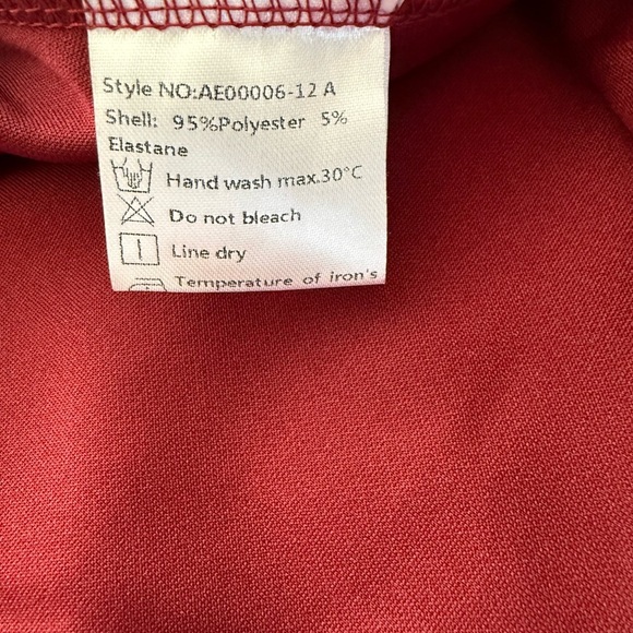 Ever Pretty Asymmetrical Burgundy Red Asymmetrical Dress, 3XL - Picture 13 of 13